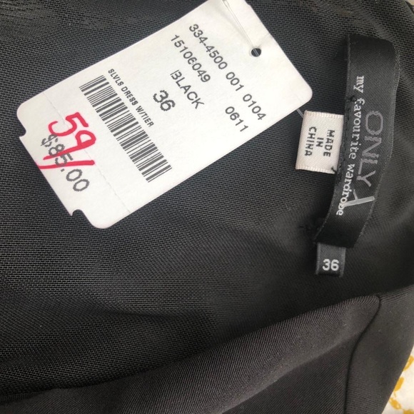 NWT sleeveless black dress by ONLY - Picture 3 of 8